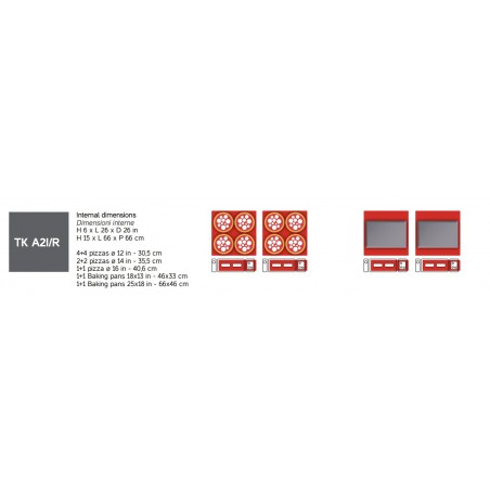 TK A1/I - Italforni Mexico Horno para pizzas