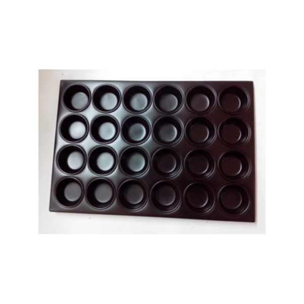 MCPALUMUFNS24-CHAROLA PARA MUFFING (24 PZS) ALUMINIO TEFLON MCPALUMUFNS24-CHAROLA PARA MUFFING (24 PZS) ALUMINIO TEFLON