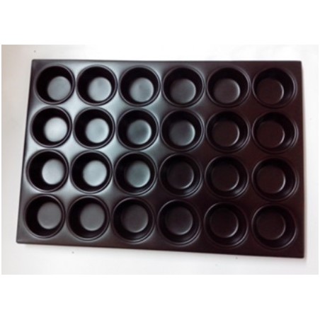 MCPALUMUFNS24-CHAROLA PARA MUFFING (24 PZS) ALUMINIO TEFLON